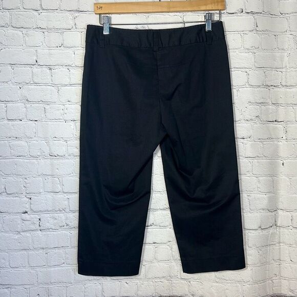 Trina Turk Black Capri Cropped Pants size 6 - Picture 3 of 7